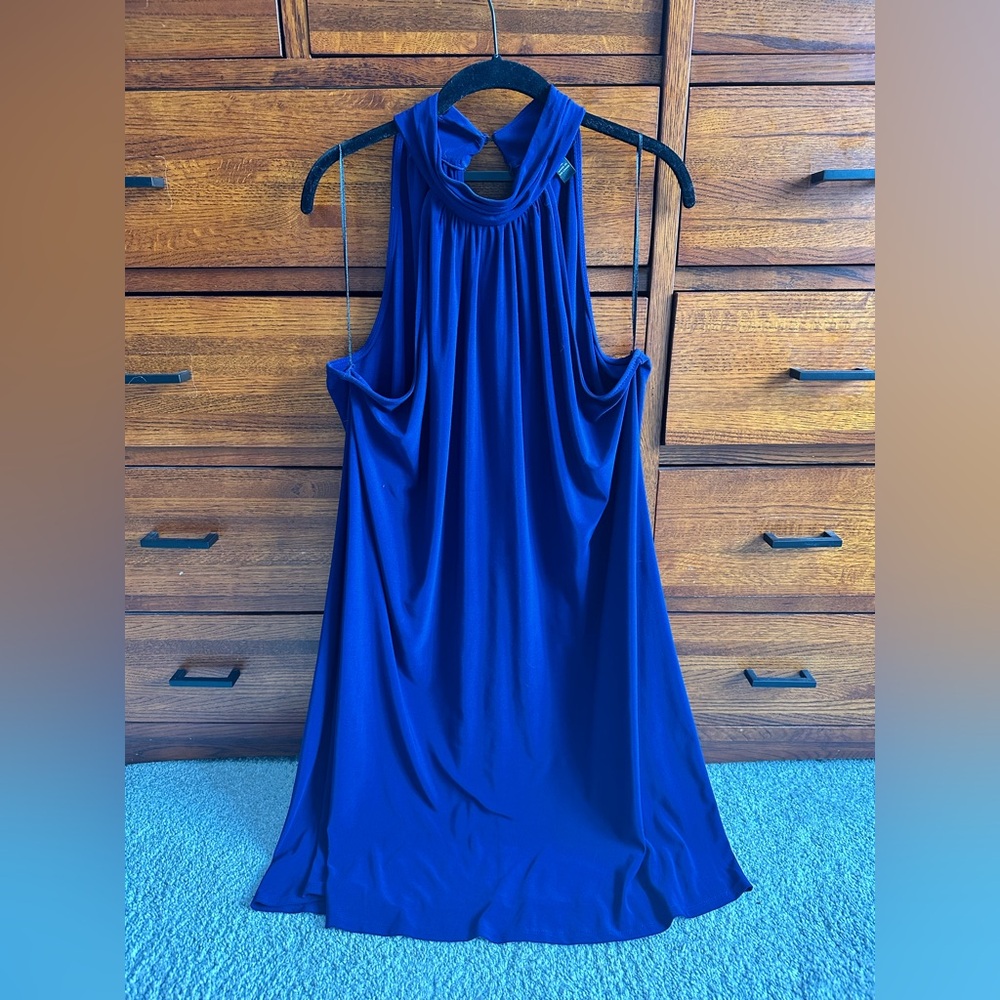 MSK Royal Blue Halter Dress